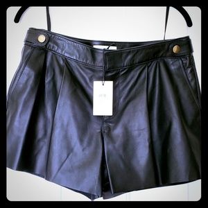 Coach Jax Leather Shorts NWT